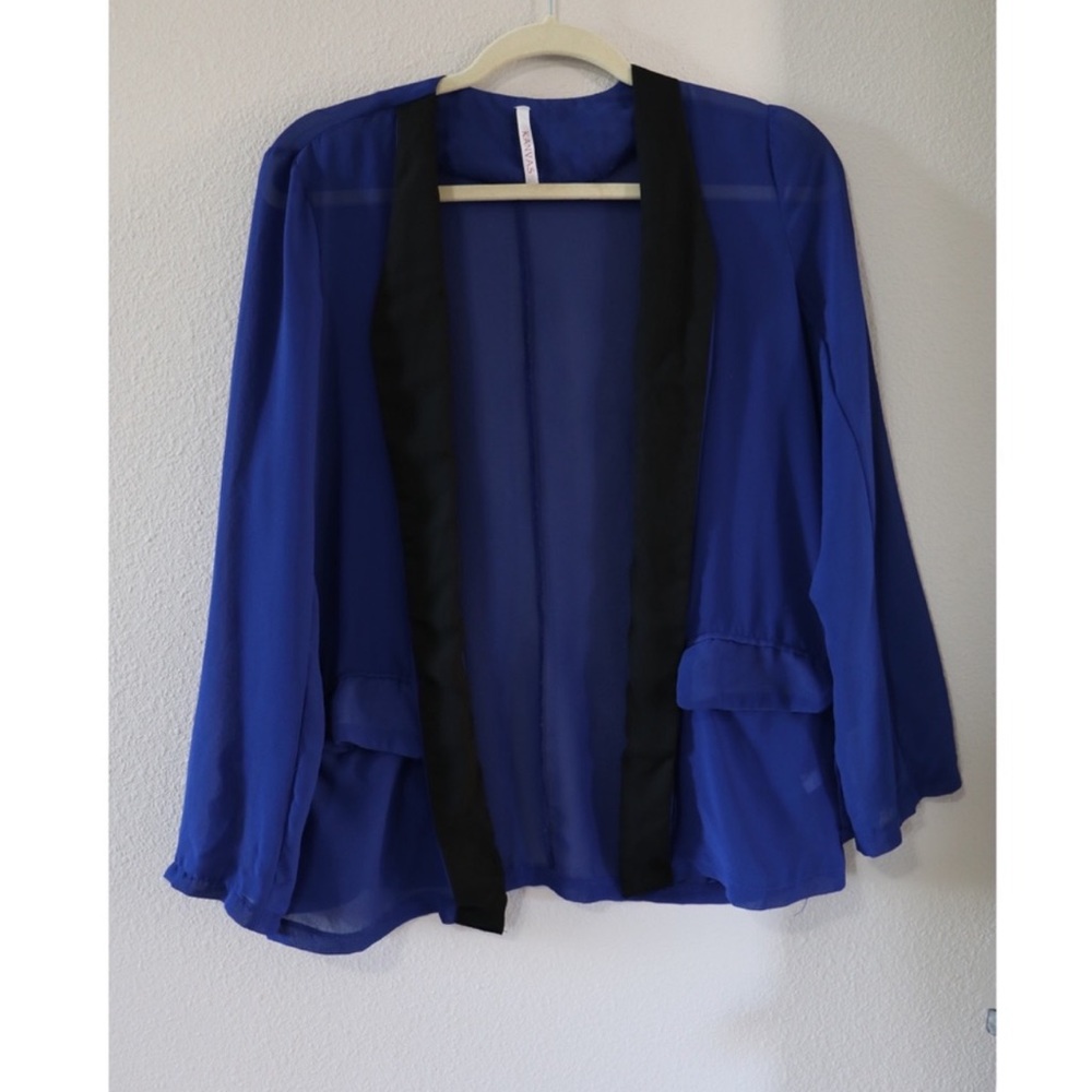 Organza Blue Blouse